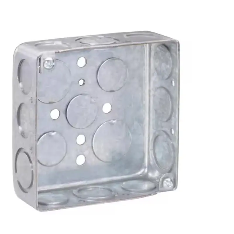4 In. X 4 In. Drawn Steel Screw-on Square Electrical Box