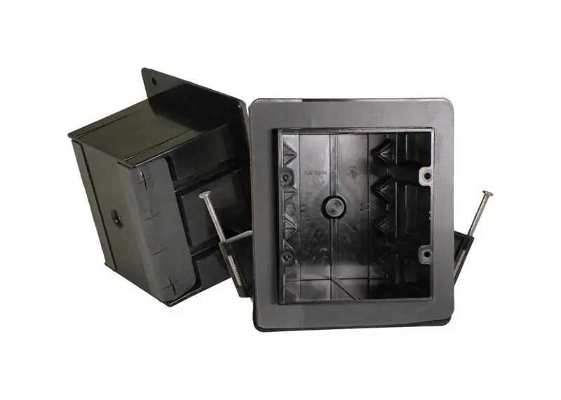 Ez Box 36 Cu In Vapor Proof 2 Gang Junction Box Gray Pvc