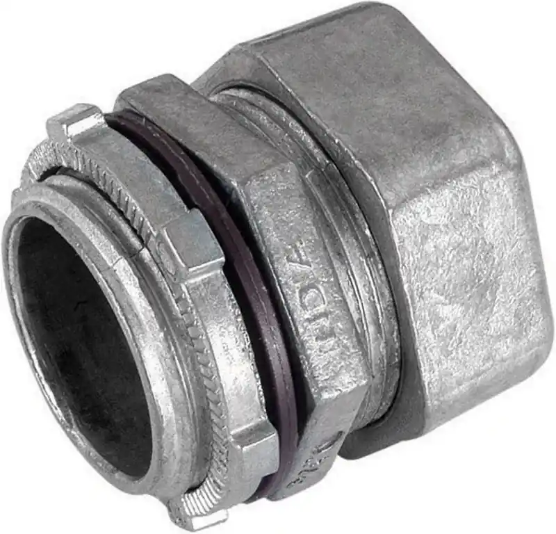 Sigma Engineered Solutions ProConnex 1-1/4 In. D Zinc-Plated Steel Rain-Tight Compression Connector