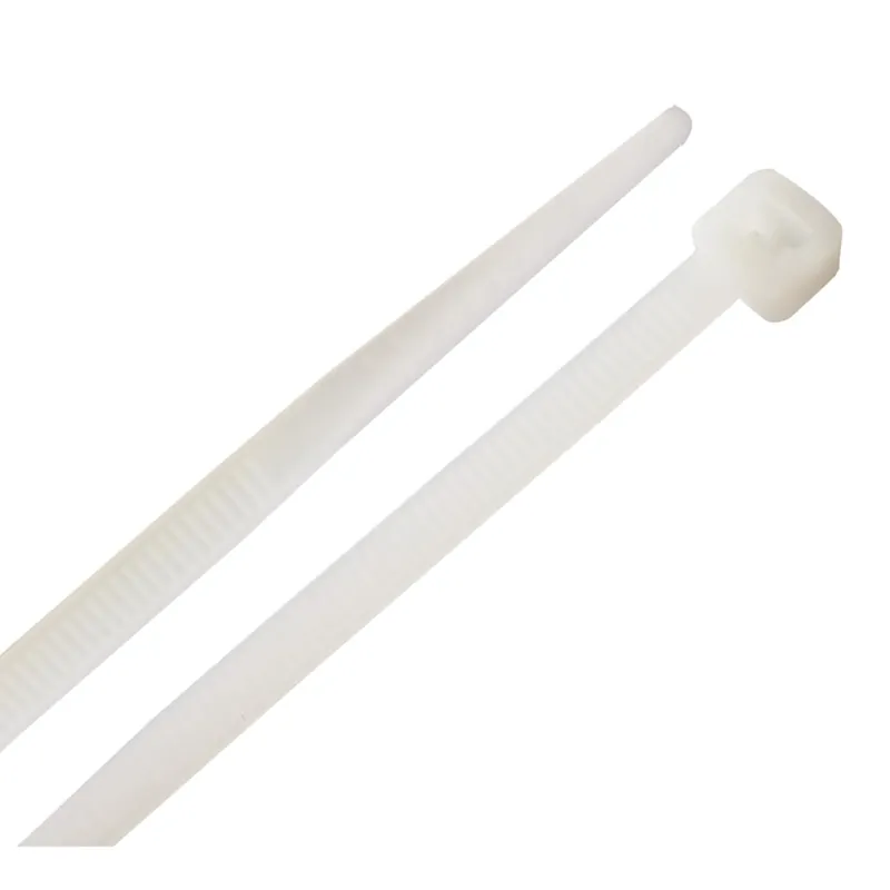 Home Plus 8 In. L White Cable Tie 100 Pk