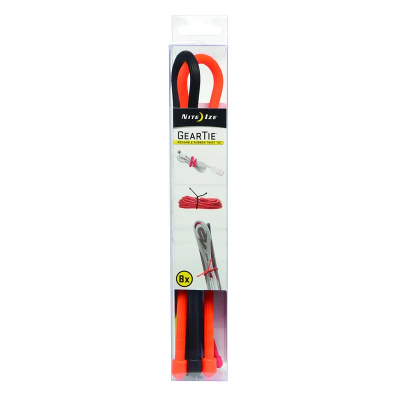 Nite Ize Gear Tie 18 In. L Assorted Twist Ties 8 Pk