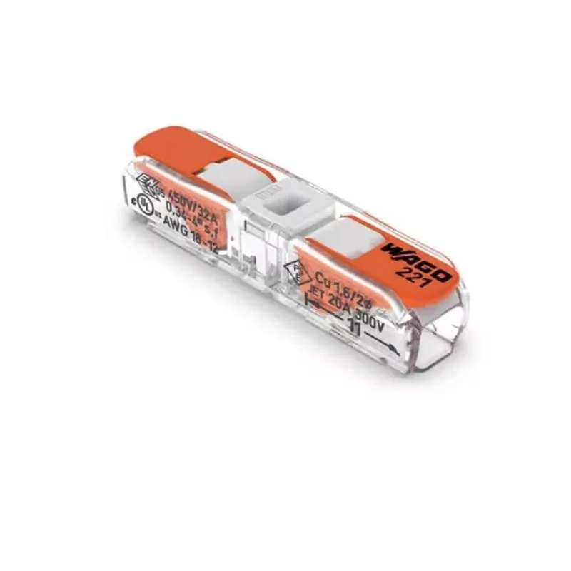 WAGO 10‑Pack Straight Wire Connectors – UL Listed For 12‑24 AWG