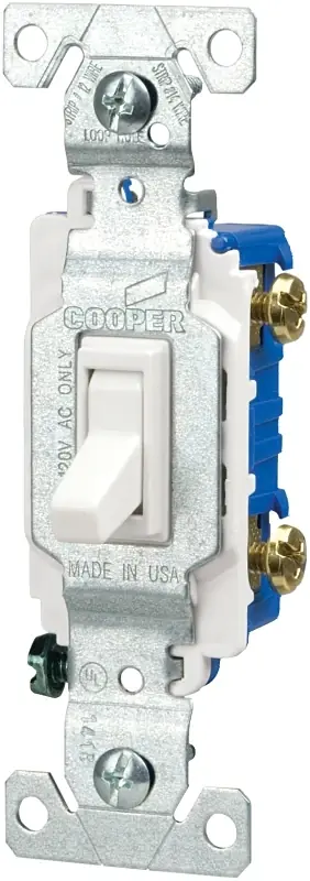 1301-7ltwbox 120v Lighted Toggle Switch - White