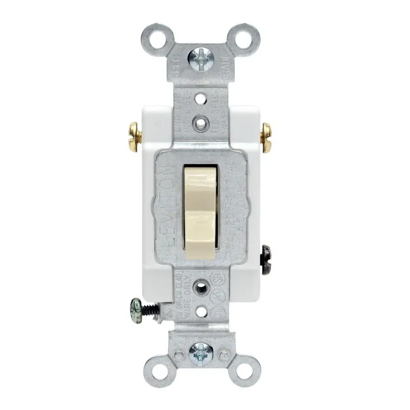 Leviton 20 Amps 3-way Toggle Ac Quiet Switch Ivory