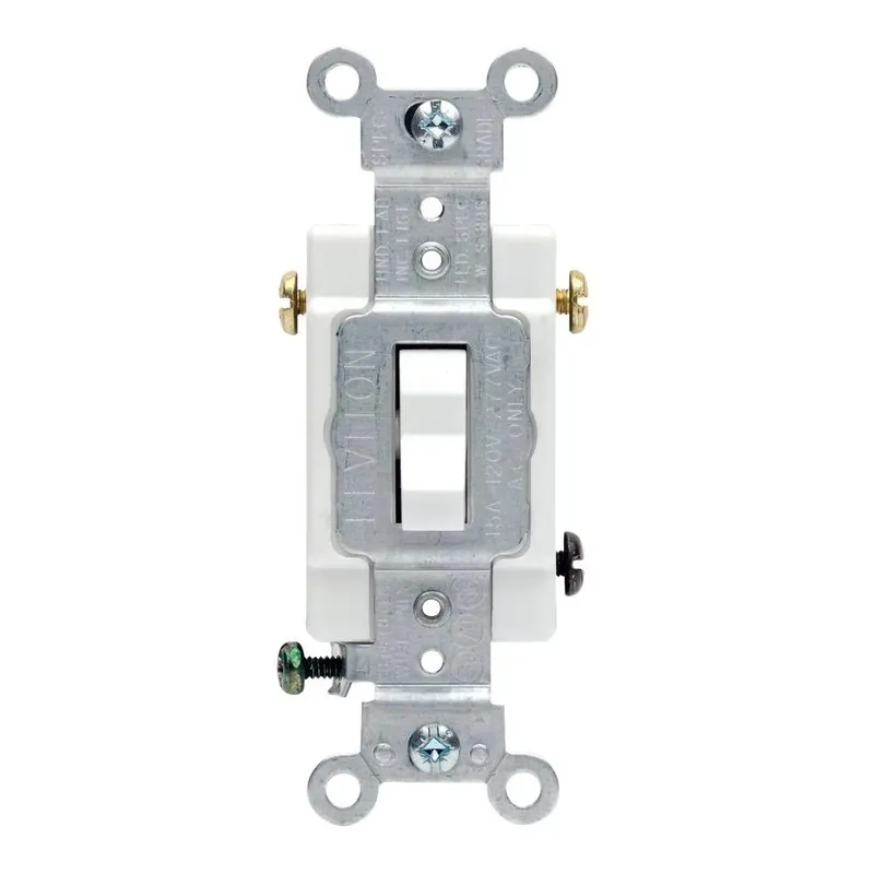 Leviton 20 Amp 3-way Commercial Toggle Ac Quiet Switch White
