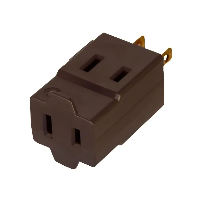 Brwn 3Out 3Wire Gnd Cube Tap, 4400B-BOX (Pack Of 10)