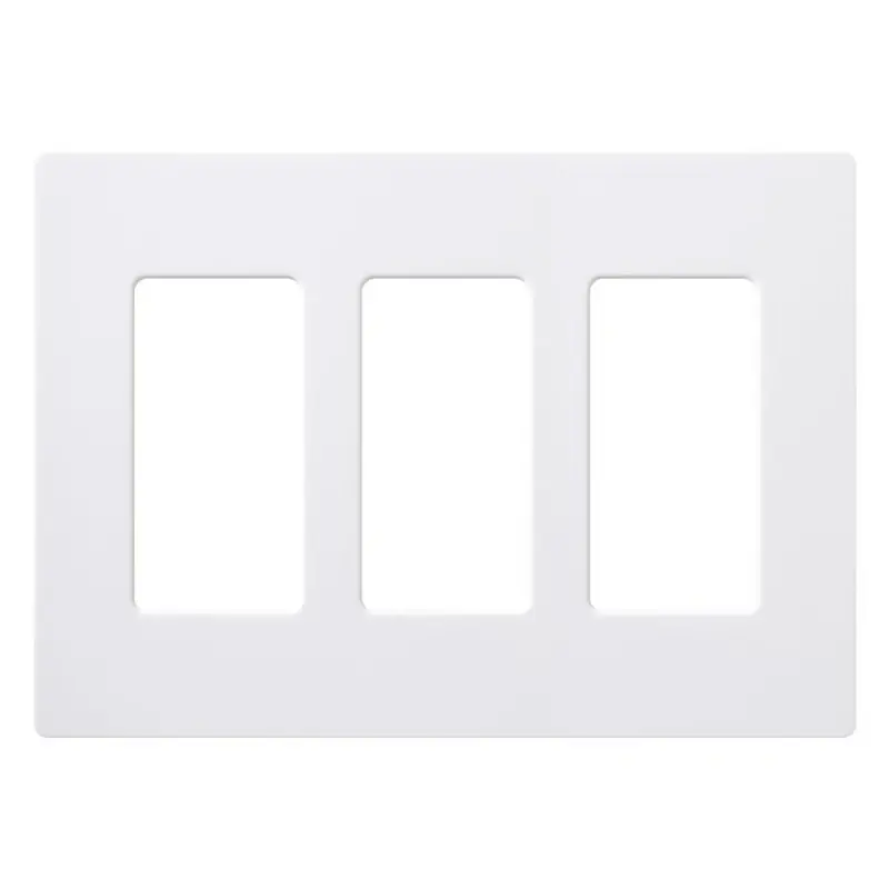 Claro 3-gang White Triple Decorator Wall Plate - Model Cw-3b-wh