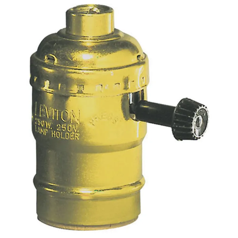 Leviton Aluminum Incandescent Medium Base Lampholder 1 Pk