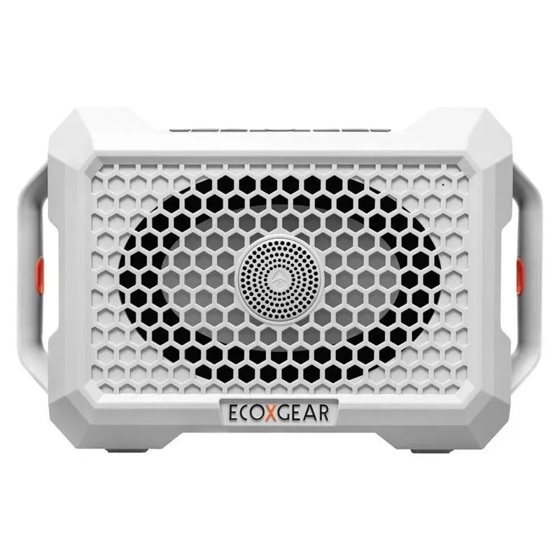 ECOXGEAR Defender Wireless Bluetooth Portable Speaker – Compact White Audio