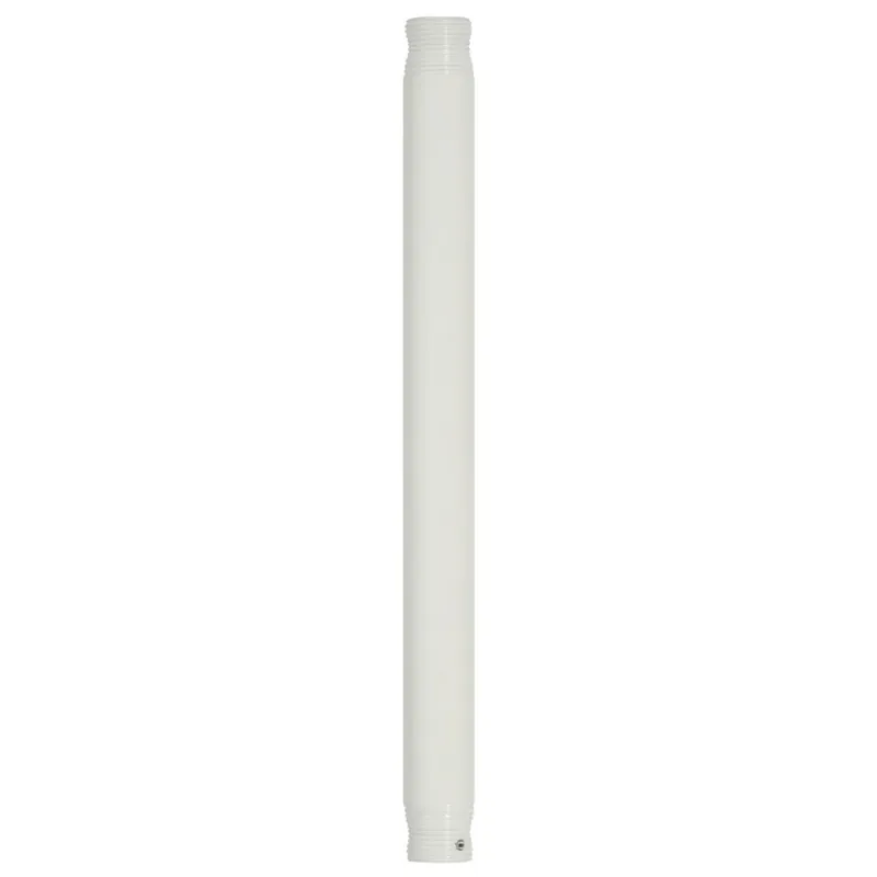 24 Inch White Metal Ceiling Fan Down Rod 3/4 Inch Diameter