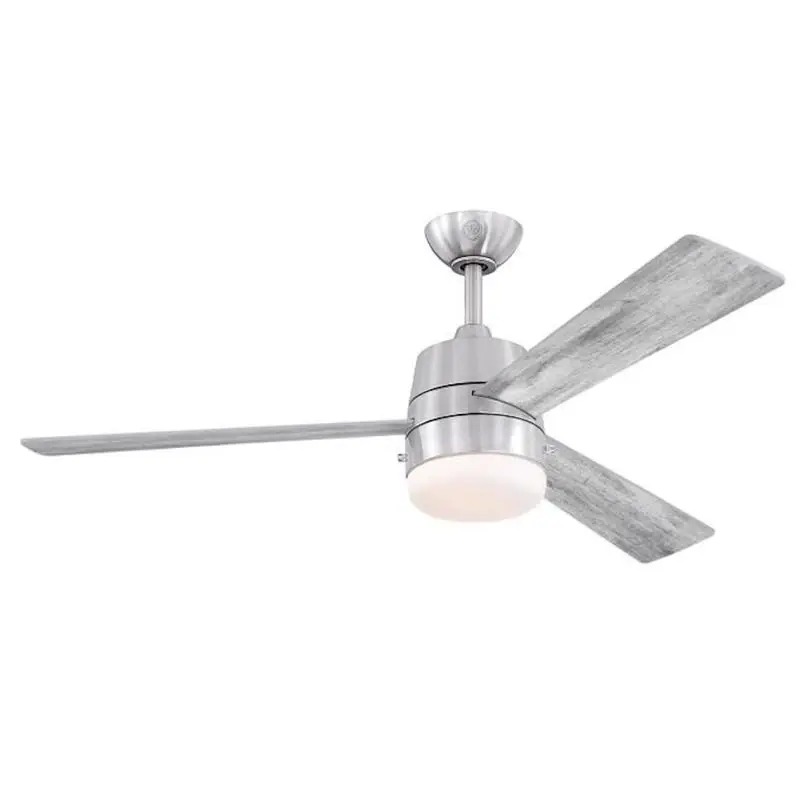 Brinley 52 In. Brushed Nickel Silver Led Indoor Ceiling Fan Model 73049