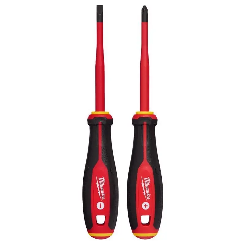 Milwaukee Insulated Screwdriver Set 2 Piece Polypropylene Handle