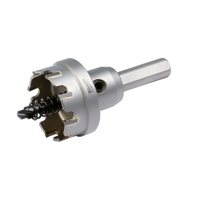 Milwaukee 1/4‑in Carbide Grit Brad/Pilot Point Hole Cutter – 1‑3/8" L X 3/8" D