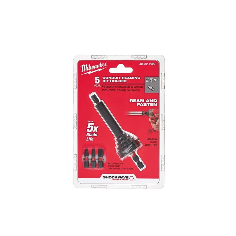Shockwave Conduit Reaming Bit Holder For 1/2‘, 3/4‘ & 1‘ Emt