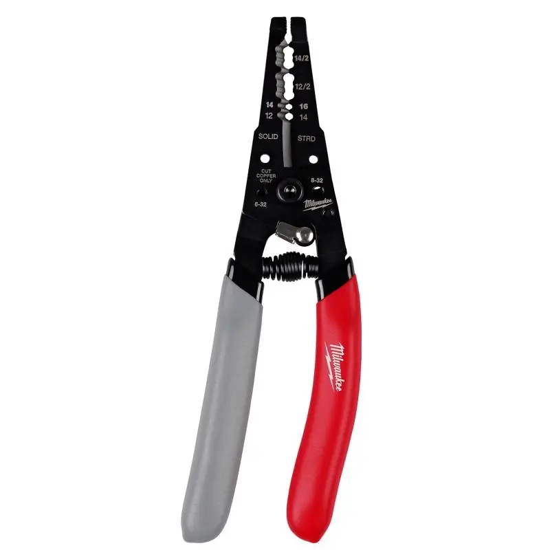 Milwaukee 16 Awg 2.58 Inch Length Wire Stripper And Cutter With Cushion Grip