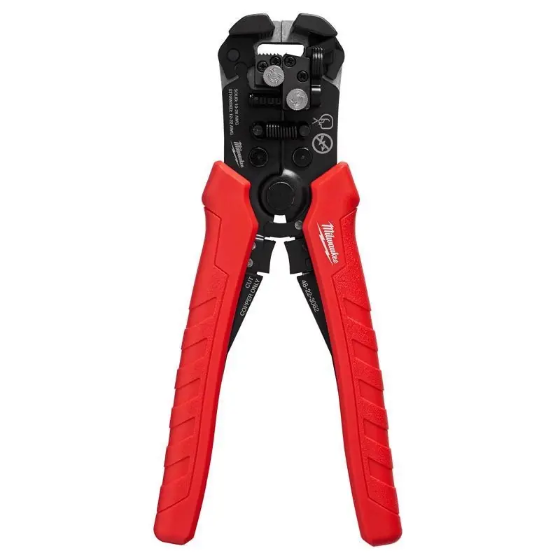 Milwaukee Self-adjusting Wire Stripper & Cutter, 10-20 Awg Solid, 12-22 Awg Stranded