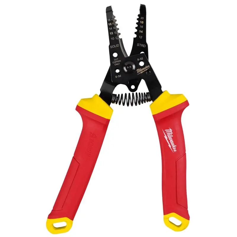 Milwaukee 8 Inch 1000v Insulated Wire Stripper And Cutter 10-20 Awg