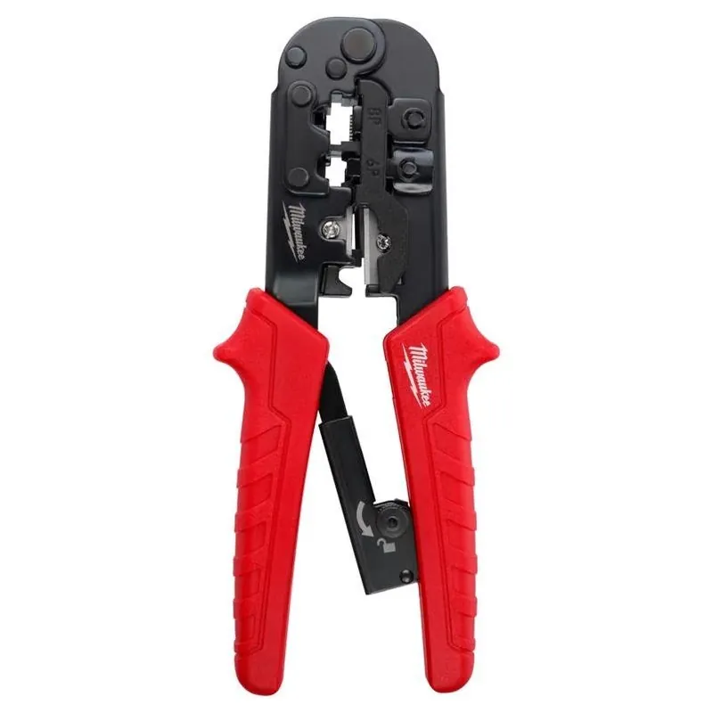 Ratcheting Modular Crimper & Stripper For Rj22, Rj11/rj12, Rj45 Connectors