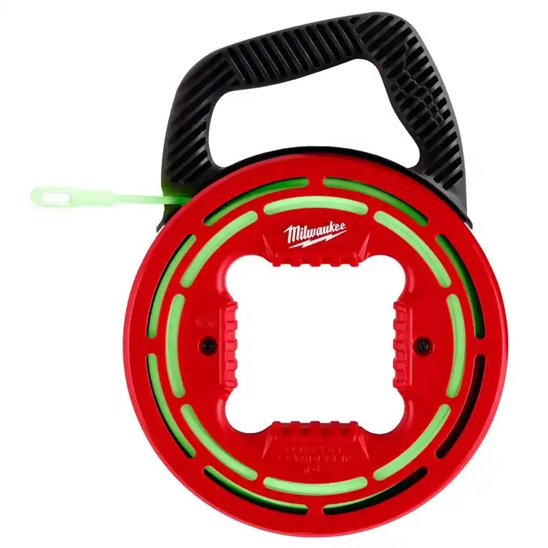 Milwaukee 20 Foot Glow Fiberglass Fish Tape With Non-conductive Handle