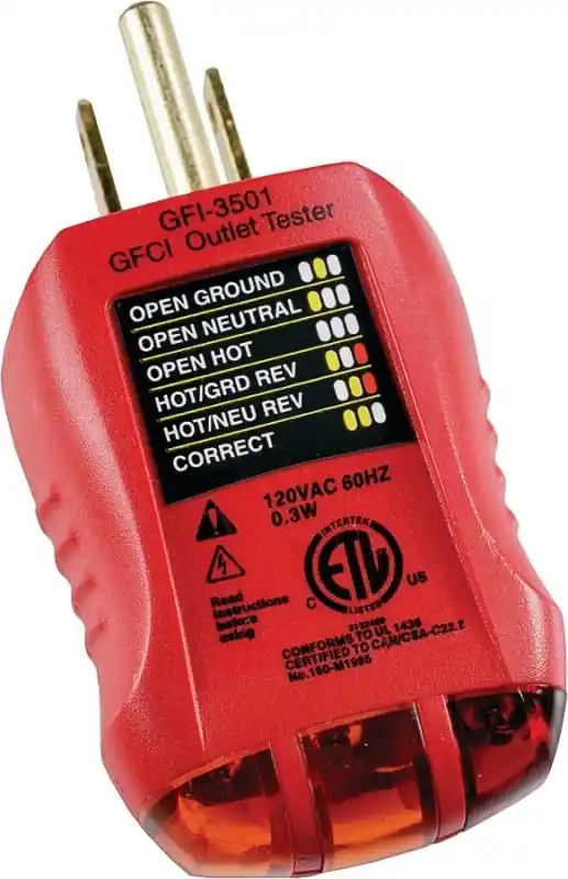 Gardner Bender 110-125 V LED Outlet And GFCI Tester 1 Pk