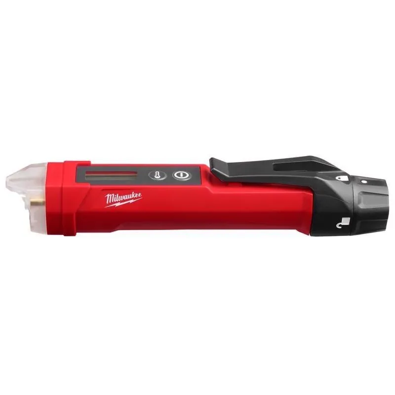 Milwaukee Non‑Contact Voltage Detector – Auto‑Ranging, Black/Red, 2‑Year Warranty