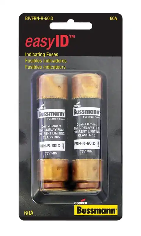 Bussmann EasyID 60 Amps Dual Element Time Delay Fuse 2 Pk