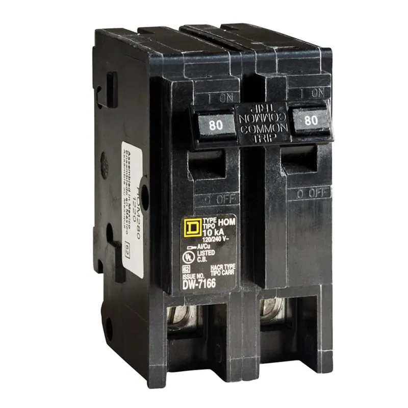 Homeline 80 Amp Plug In 2-pole Circuit Breaker - Model Hom280cp