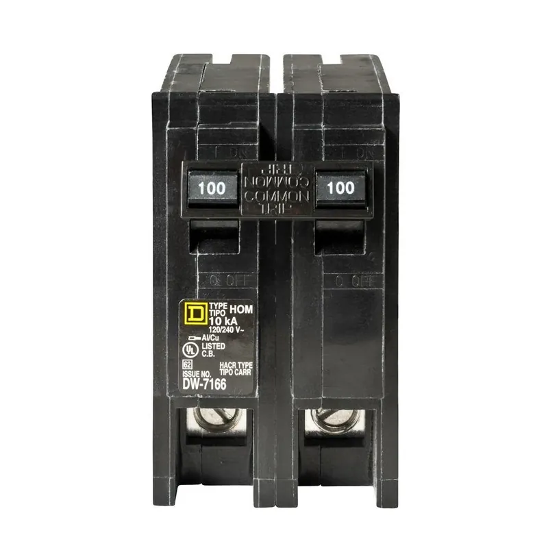 Homeline 100-amp 2-pole Double-pole Circuit Breaker Model Hom2100c