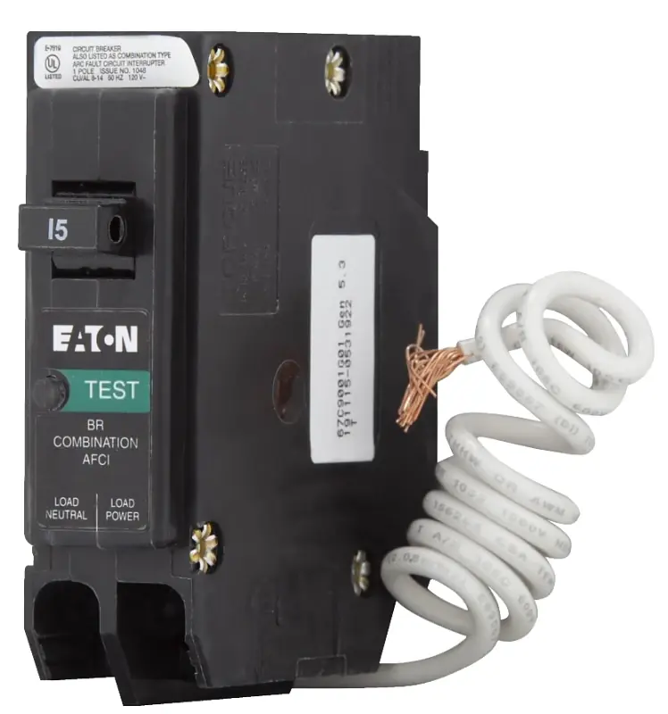 Combo Arc Fault Circuit Breaker, Type BR 1, 15A