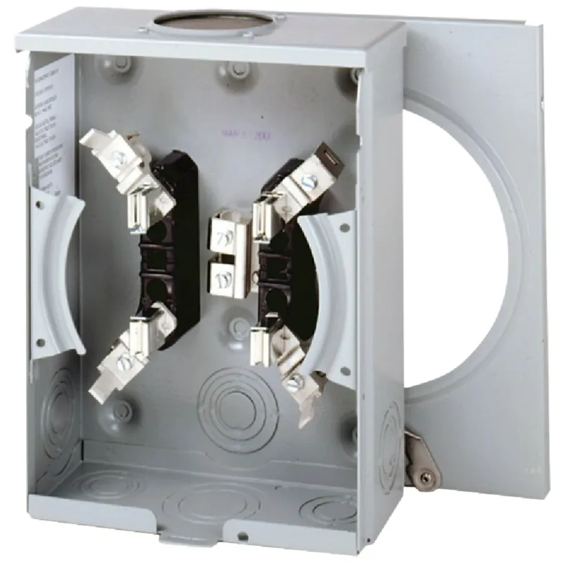 Meter Socket, Single Residential, Horn Bypass, 125-Amp