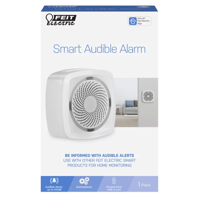 Feit Smart Home Wireless Entrance Alert - White Plastic, Model Alert/wifi