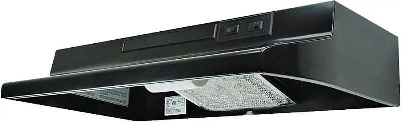 Av1306 30-inch Convertible Range Hood, 180 Cfm, 2-speed, Black Finish