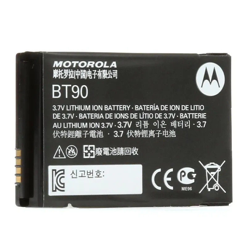 Motorola Lithium Ion 3-Volt 3.7 V 1.8 MAh Battery BT90 1 Pk