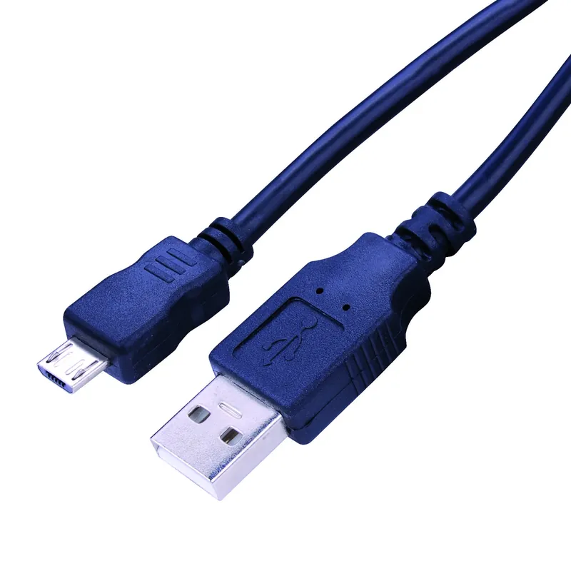 Micro To Usb Charge And Sync Cable 10 Ft. Black - Model Fab-1009