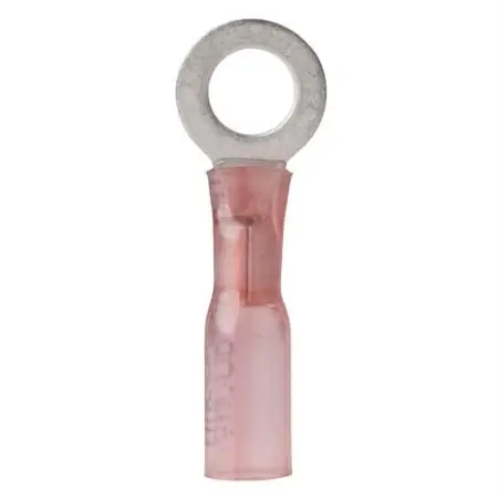 Ancor Marine 22-18 Gauge Terminals; Red; 8 Hole Dia.; 3 Qty/pk