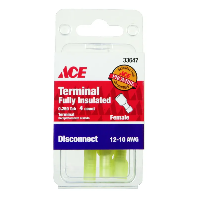 Ace Insulated Wire Female Disconnect 4 Pk