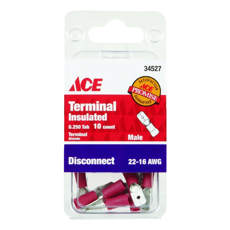 Ace Insulated Wire Male Disconnect 10 Pk