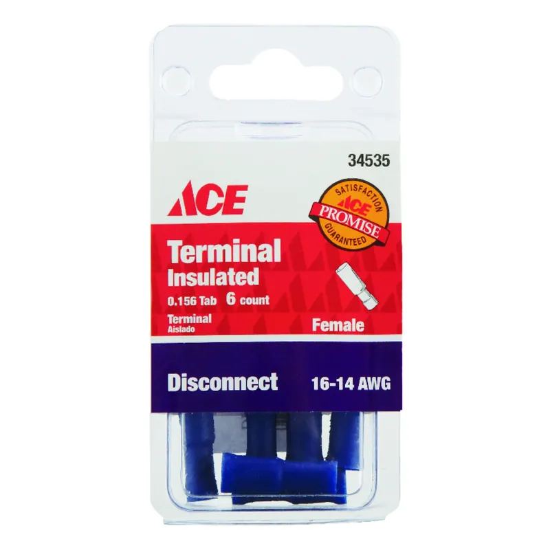Ace Insulated Wire Female Disconnect 6 Pk