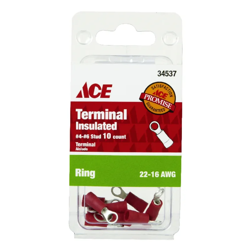 Ace Insulated Wire Ring Terminal 10 Pk