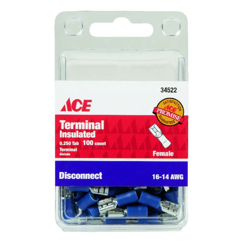Ace Insulated Wire Female Disconnect 100 Pk