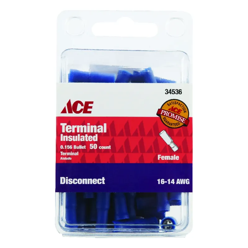 Ace Insulated Wire Female Disconnect 50 Pk