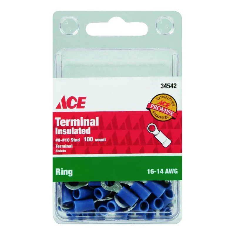 Ace Insulated Wire Ring Terminal 100 Pk
