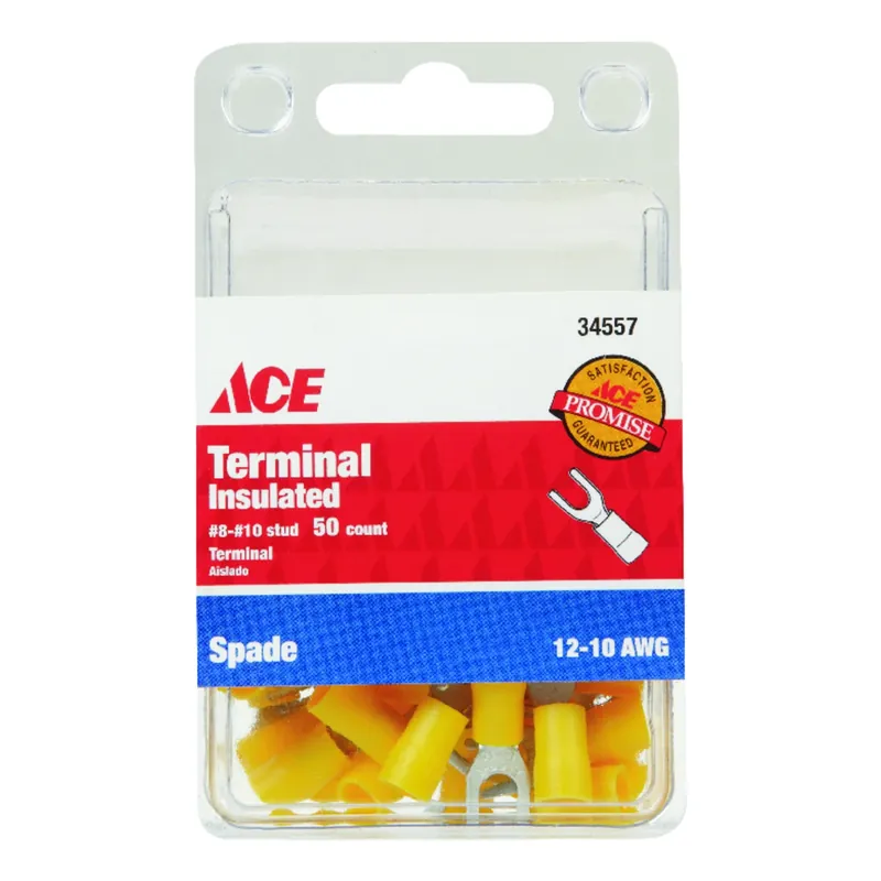 Ace Insulated Wire Spade Terminal 50 Pk
