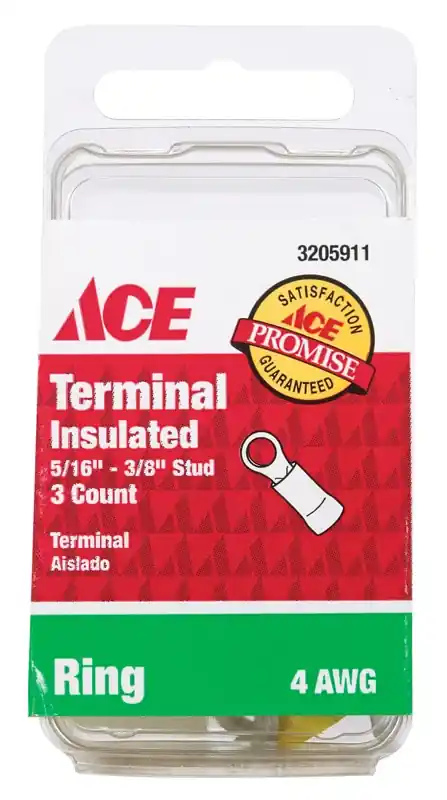 Ace Ring Terminal 3 Pk