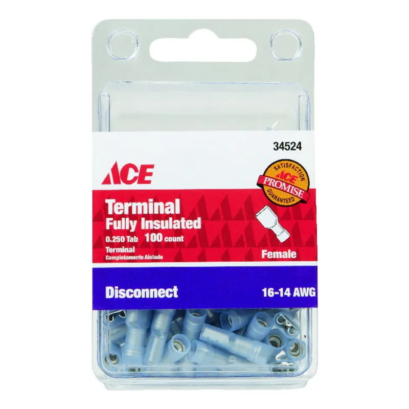 Ace Insulated Wire Female Disconnect 100 Pk