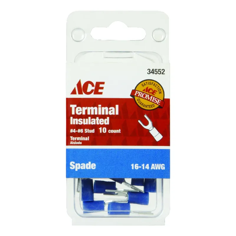 Ace Insulated Wire Spade Terminal 10 Pk