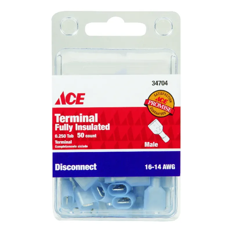 Ace Insulated Wire Male Disconnect 50 Pk