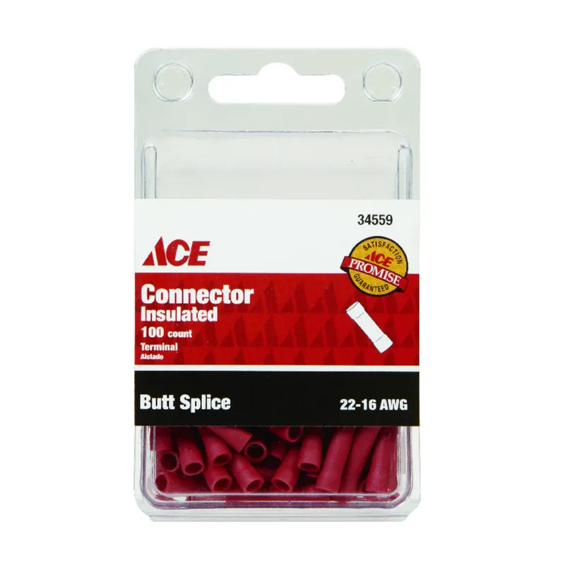 Ace Insulated Wire Butt Connector 100 Pk
