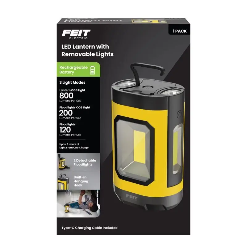 Feit Electric 1000 Lumens Led Rechargeable Hanging Hook Work Light