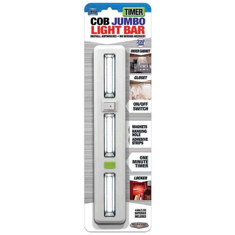 220 Lumens Cob Led Hanging Hook Light Bar With Timer